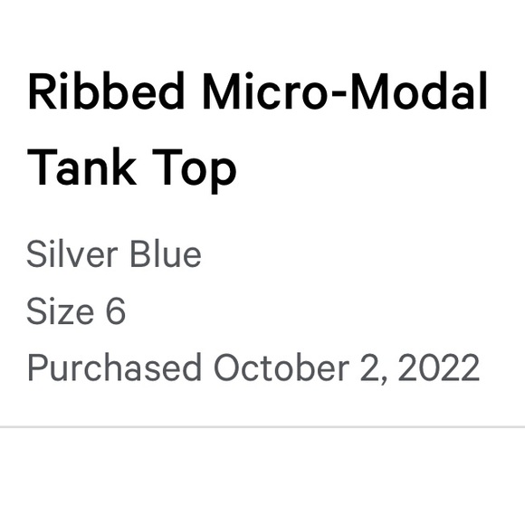 Lululemon Ribbed Micromodel tank - silver blue - Picture 3 of 5